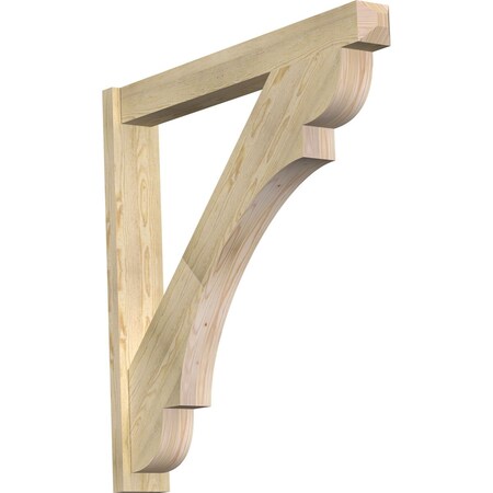 Ekena Millwork Olympic Craftsman Rough Sawn Outlooker, Douglas Fir, 6"W x 44"D x 44"H OUT06X44X44OLY04RDF